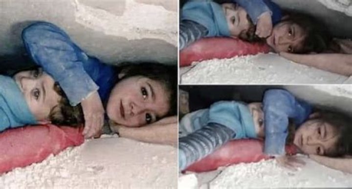
7-year-old Syrian girl protects brother from earthquake rubble for 36 hours 