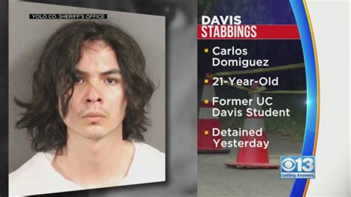 
Carlos Dominguez arrest video: UC Davis stabbing suspect taken Yolo County Jail 