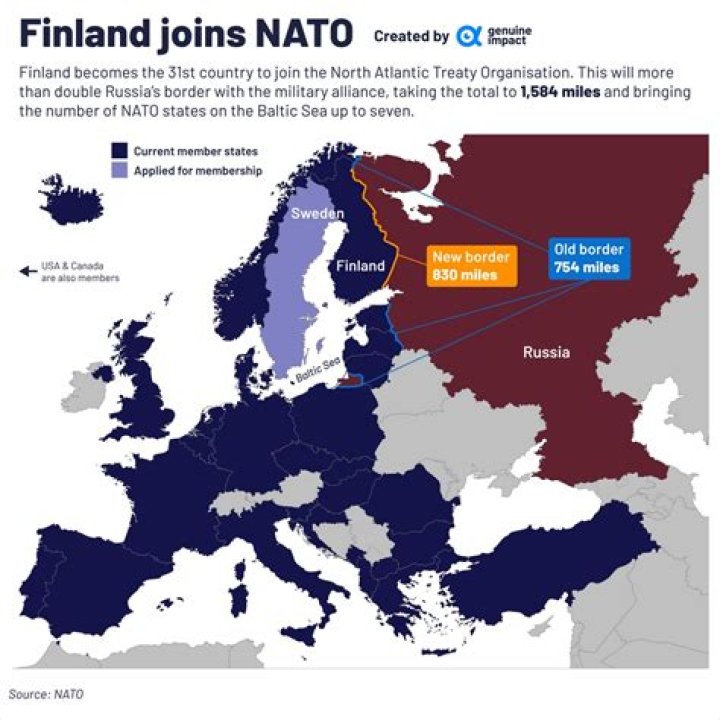 
How many countries are in NATO? Finland officially joins Intergovernmental organization 