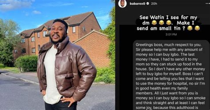 
‘I Don’t Need Money For Food Or Drugs, Give Me Money To Buy Weed’ – Nosa Rex Shares Message He Received From Fan 