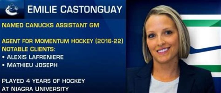Is Vancouver Canucks GM Emilie Castonguay Married? Husband Age Gap