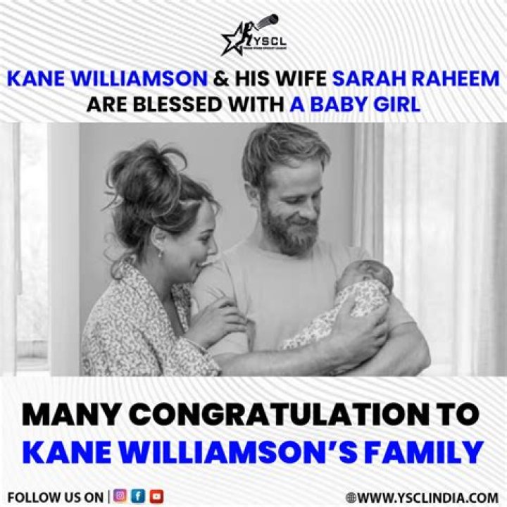 
Kane Williamson Wife Sarah Raheem Gives Birth To Their Second Child, Here Is What We Know About Her 