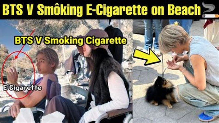 
Kim Taehyung Electronic Cigarette Photos Revealed 