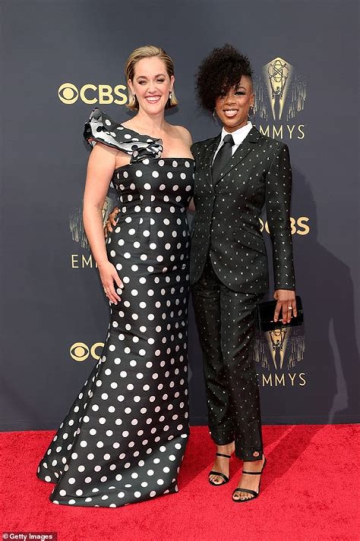 
Lauren Morelli & Samira Wiley Arrived On The 2021 Emmy Awards Red Carpet. 