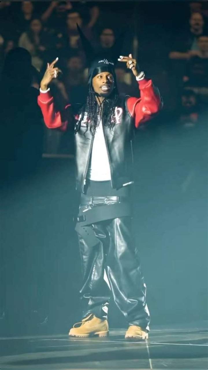 
Playboi Carti stumbles off the stage at a Wireless live performance due to excessive rage. 