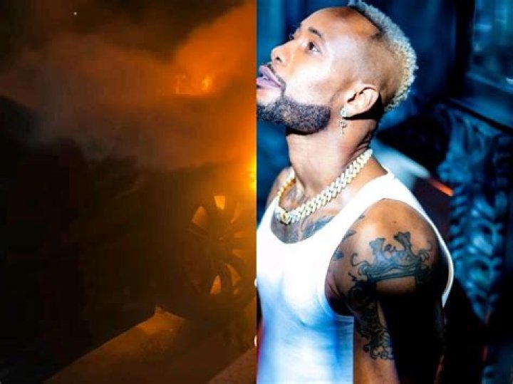 
Singer Morachi Escapes Death As His Range Rover Explodes On The Highway While Driving 