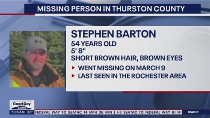 Stephen Barton Missing – Authorities Request Public Assistance