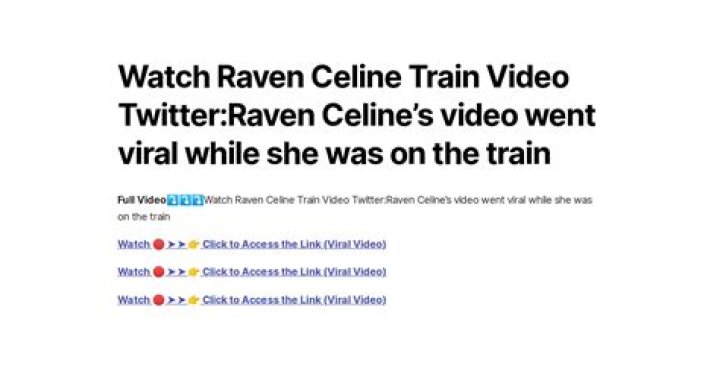 
Viral images and videos of Raven Celine on Twitter, Reddit, Telegram, and YouTube 