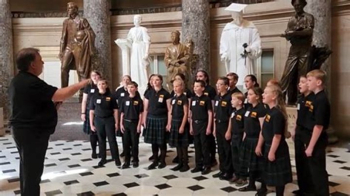 
Were the South Carolina children stopped from choir singing national anthem? 